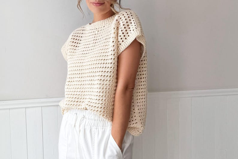 Crochet Pattern - Wren Rattan Crochet Top by Lakeside Loops